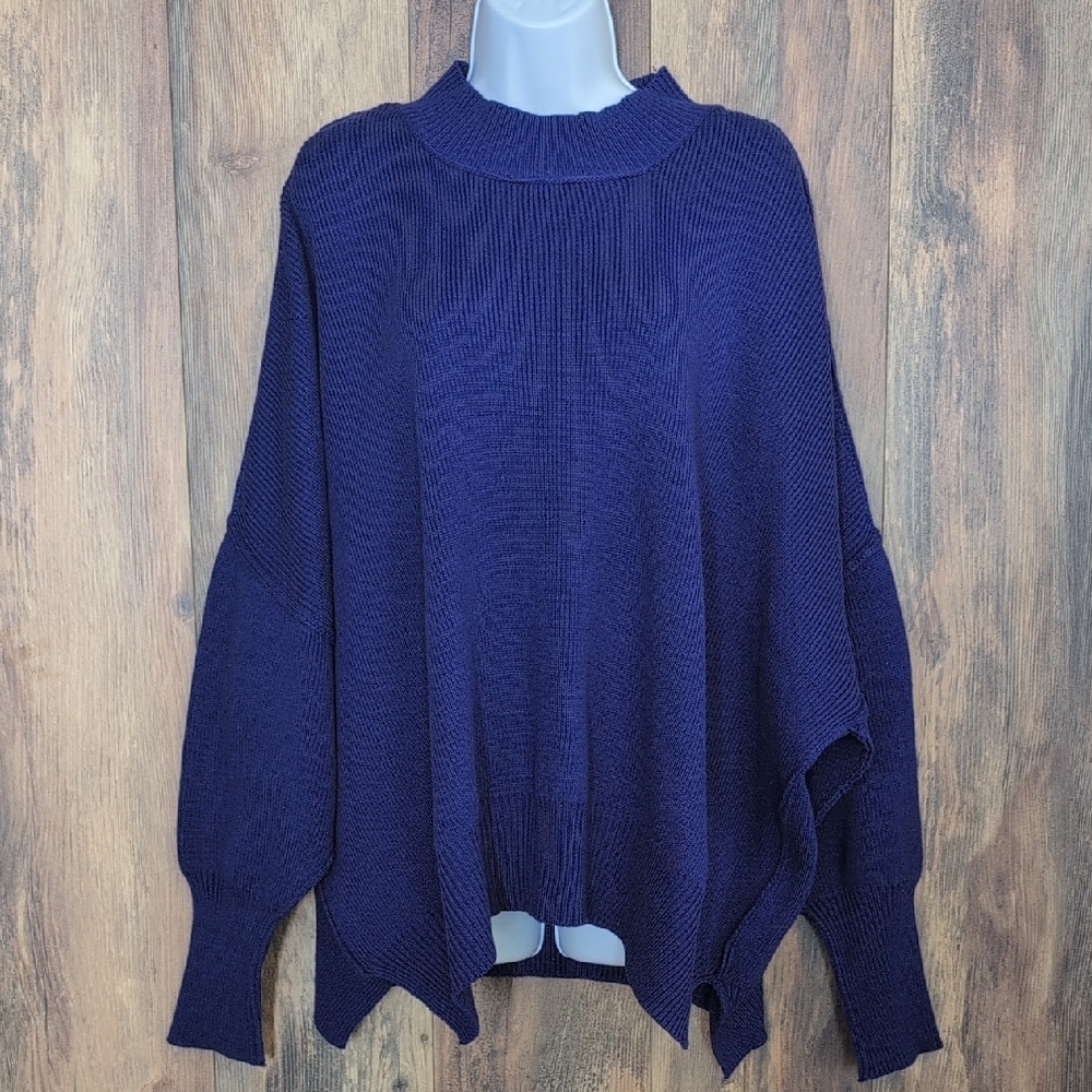 Zenana Outfitters Oversized Cowl Neck Sweater XL                          D429